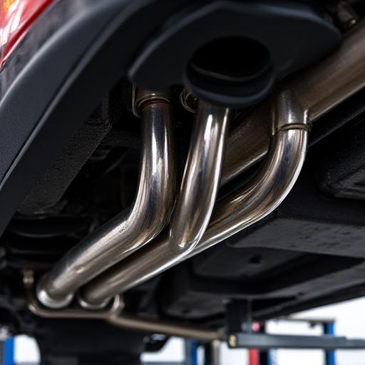 精密に構築されたカスタムエキゾーストシステム
